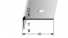 Schodový profil pro krytiny do 2,5 mm (šroubovací) | Küberit 859 - 323 59 044