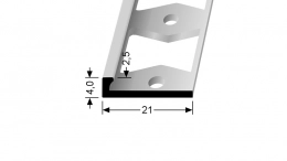 Ukončovací profil L 2,5 mm Küberit 300 G
