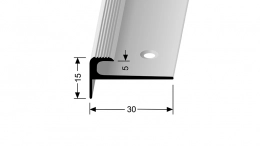 Schodový profil pro krytiny do 5 mm (šroubovací) Küberit 807