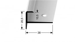 Schodový profil pro krytiny do 10,5 mm (šroubovací) Küberit 811