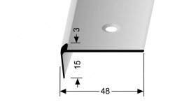 Schodový profil pro krytiny do 3 mm (šroubovací) | Küberit 860 - 3 23 60 044