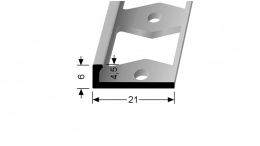 Ukončovací profil L 4,5 mm Küberit 302 G