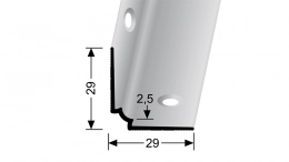 Vnitřní schodový profil pro krytiny do 2,5 mm (šroubovací) Küberit 870 IW